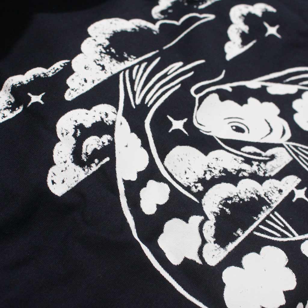 Defeua AEQUILIBRIUM. T-shirt GEN Z unisex serenità - french navy blu - 100% cotone biologico-DETTAGLIO
