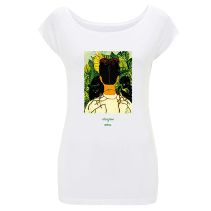 Defeua® T-shirt organic bamboo DISAGREE Frida Kahlo