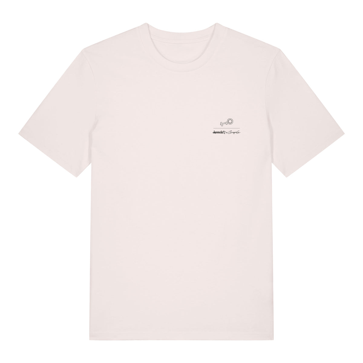 Defeua® DOORS tshirt organic-bianco vintage Escher grafica fronte