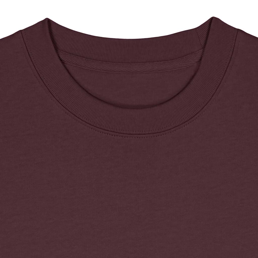 Defeua-GLORIA felpa unisex Gen Z , dettaglio girocollo e costine - 100% cotone biologico