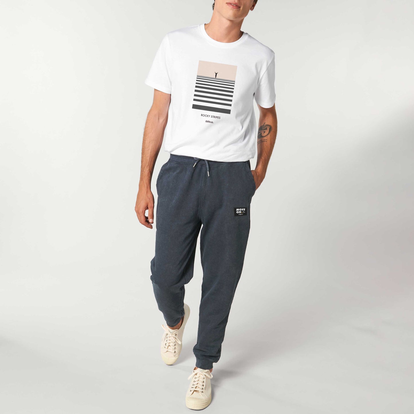 Defeua® MOVE ON pantaloni tuta cotone biologico tinto in capo