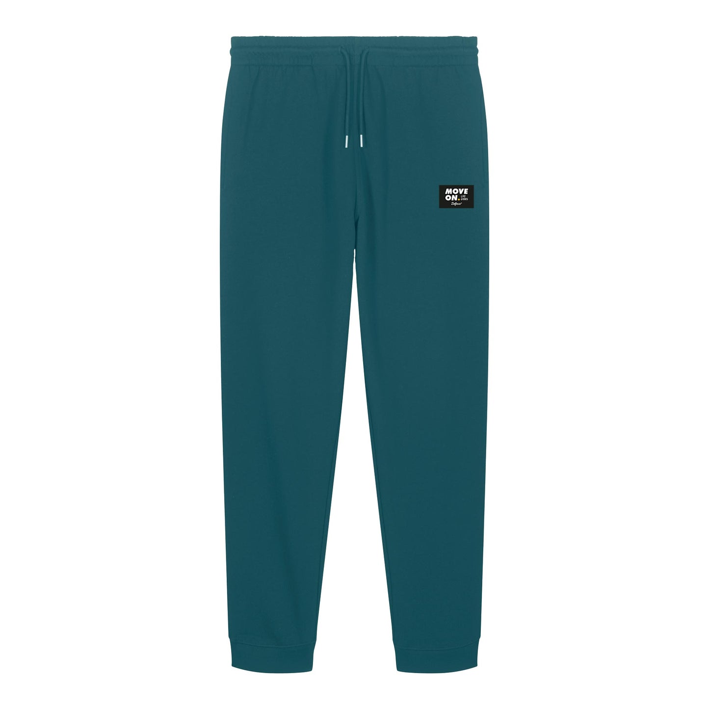 Defeua® pantalone jogger felpato organic, colore stargazer, etichetta upcycled
