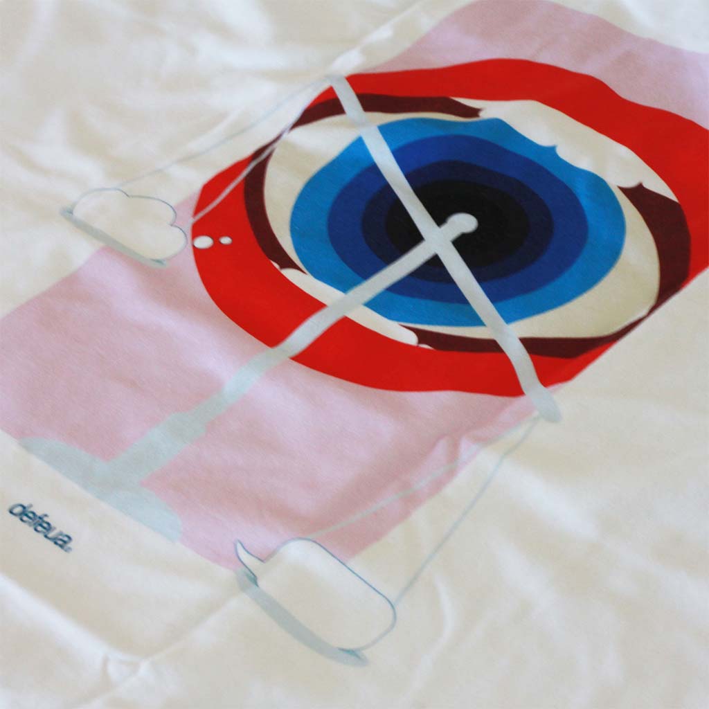 Defeua® POLITICALLY CORRECT tshirt bianca dettaglio grafica - collezione speciale Generazione ZETA