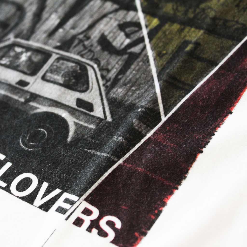 Defeua® RUDE LOVERS tshirt bianca cotone biologico Fiat 126 Camporella