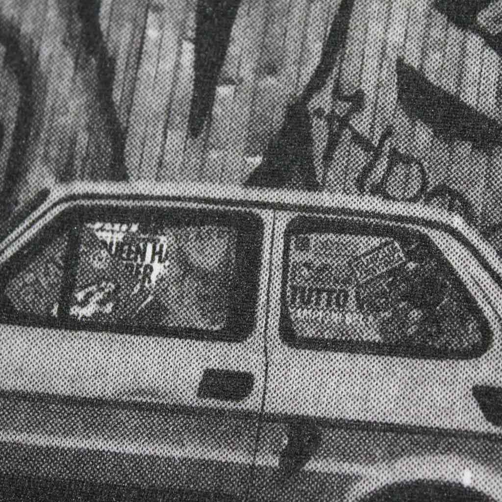 Defeua® RUDE LOVERS tshirt bianca dettaglio grafica Fiat 126