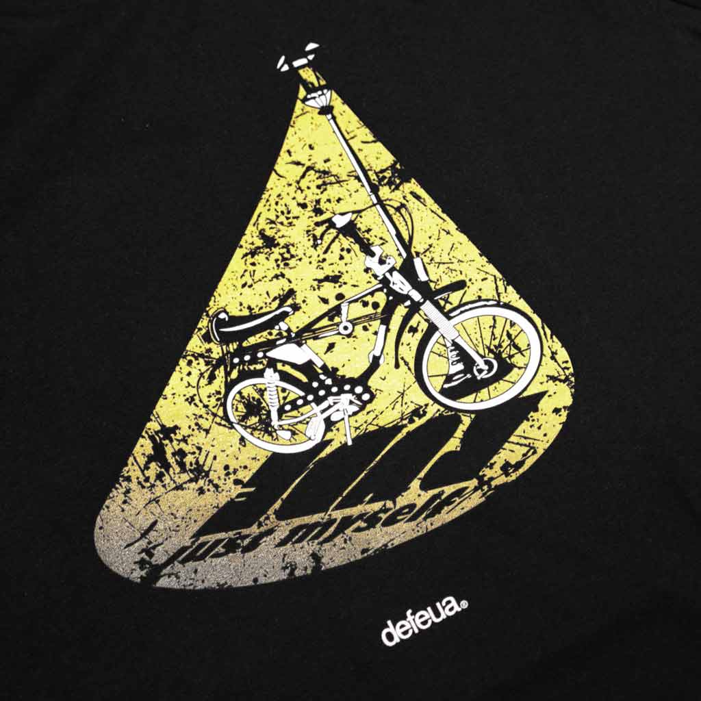Defeua® RUDE , la tshirt sostenibile con la mitica bici Saltafoss