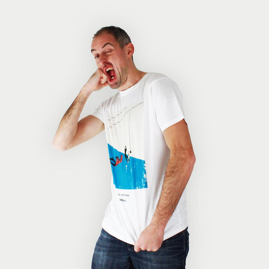 Defeua® SOUL MATTERS, maglietta bianca in 100% cotone biologico sulla leggenda della boxe Muhammad Ali