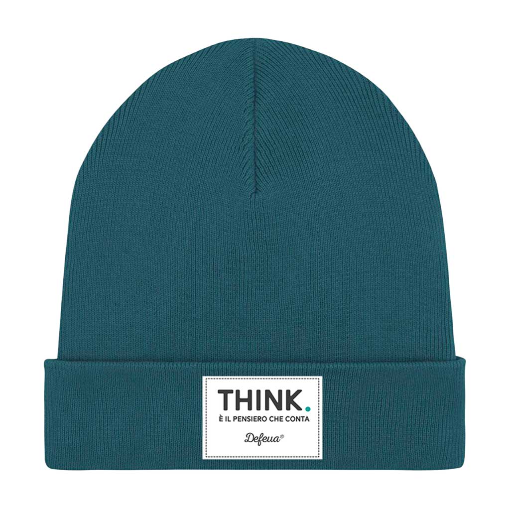 Defeua THINK beanie a costine colore stargazer in cotone biologico e polyestere riciclato