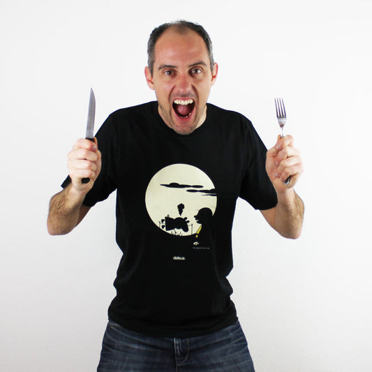 Defeua® TOO GOOD tshirt uomo nera  Peppa Pig Vs Charlie Brown