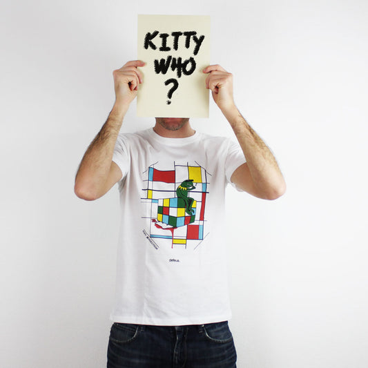 Defeua® TOYS' REVOUTION, la tshirt unisex in cotone biologico con Kermit Vs Hello Kitty