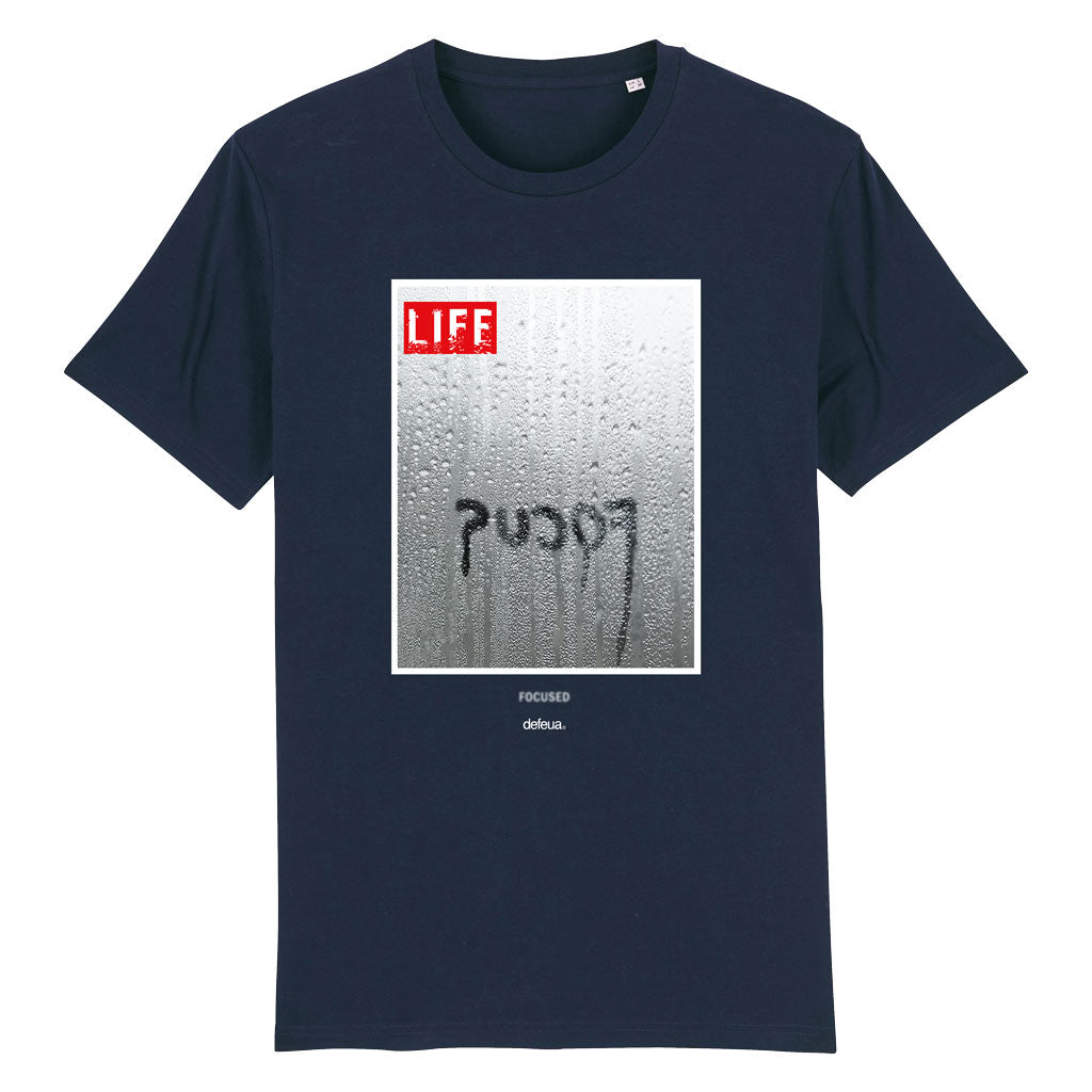 UNFOCUSED T-shirt blu collezione LIFE su concentrazione