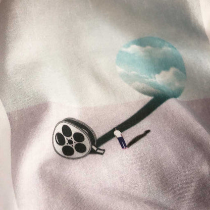 Defeua® WONDER t-shirt bianca ufficiale Riviera Film Festival sul valore del cinema
