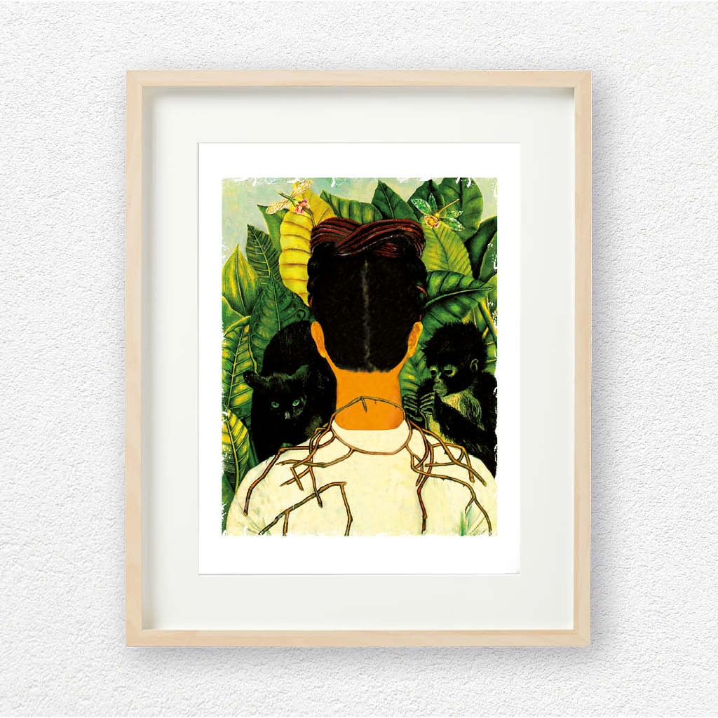 DISAGREE, la grafica con Frida Kahlo di spalle