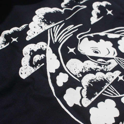 Defeua AEQUILIBRIUM. T-shirt GEN Z unisex serenità - french navy blu - 100% cotone biologico-DETTAGLIO