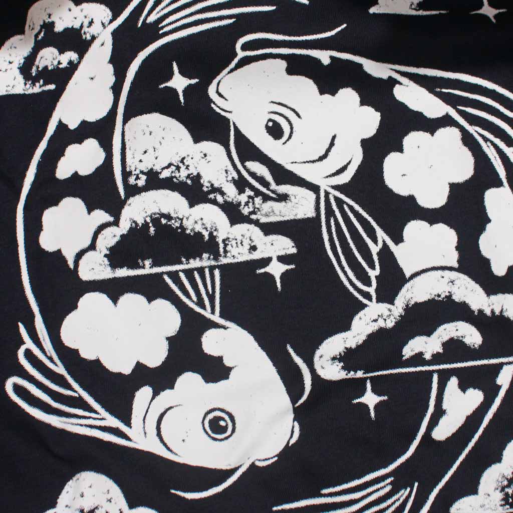 Defeua AEQUILIBRIUM. T-shirt GEN Z unisex serenità - french navy blu - 100% cotone biologico-DETTAGLIO