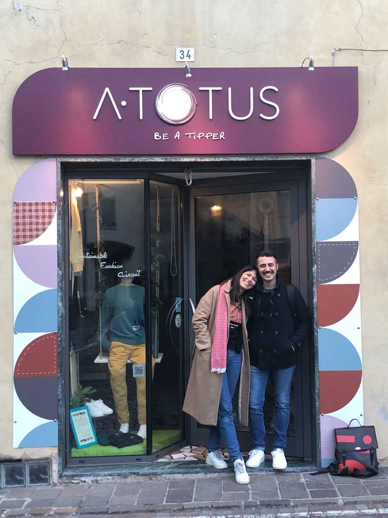 Il negozio di ATOTUS a Vezzano