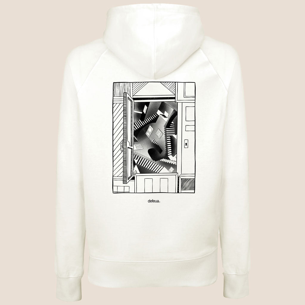 Defeua® DOORS hoodie organic-Escher-Generazione ZETA