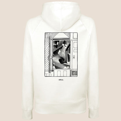 Defeua® DOORS hoodie organic-Escher-Generazione ZETA