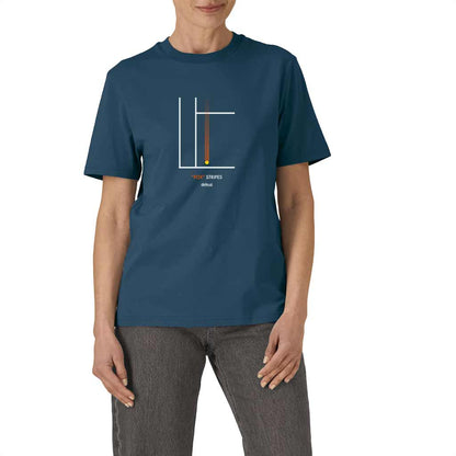 Defeua® FOX STRIPES, maglietta con le strisce sul tennis dedicate a Jannik Sinner - modella