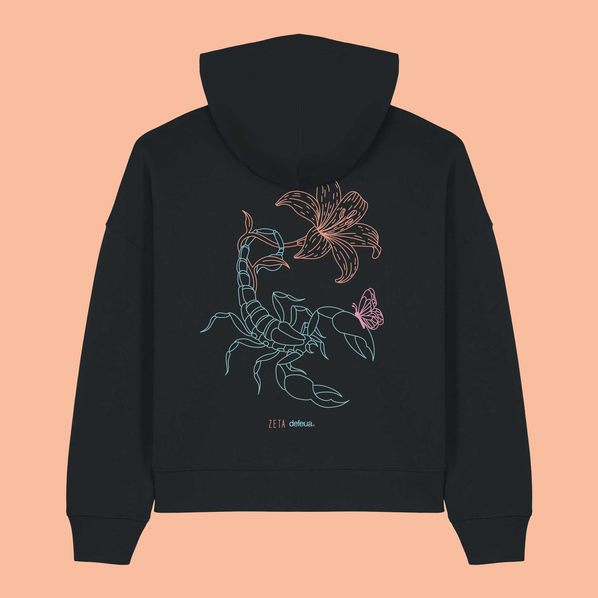 Defeua® KINDNESS Hoodie donna Generazione zeta sulla gentilezza - colore nero