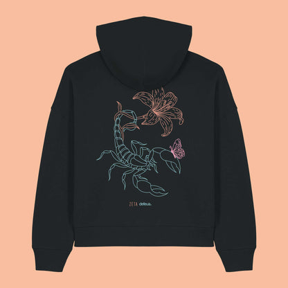 Defeua® KINDNESS Hoodie donna Generazione zeta sulla gentilezza - colore nero