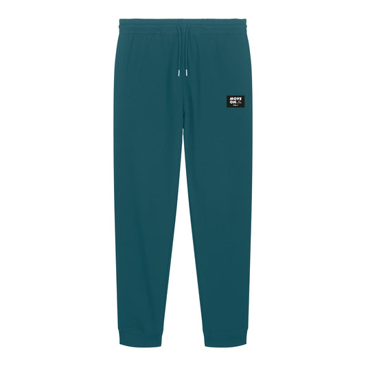 Defeua® pantalone jogger felpato organic, colore stargazer, etichetta upcycled