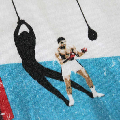 Defeua® SOUL MATTERS, tshirt bianca in cotone biologico  maglietta sulla leggenda della boxe Muhammad Alì