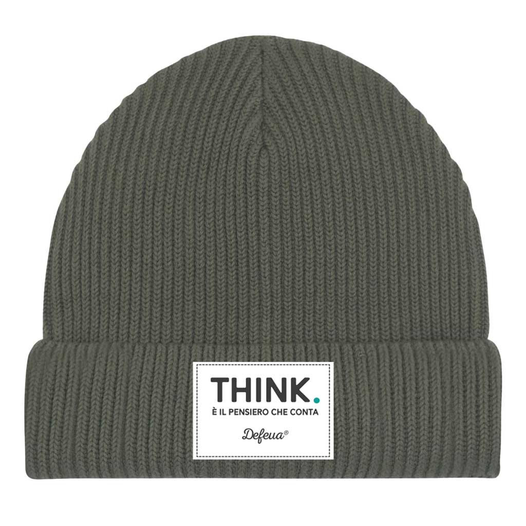 Defeua® THINK beanie pescatore, berretto in cotone biologico - Kakhi