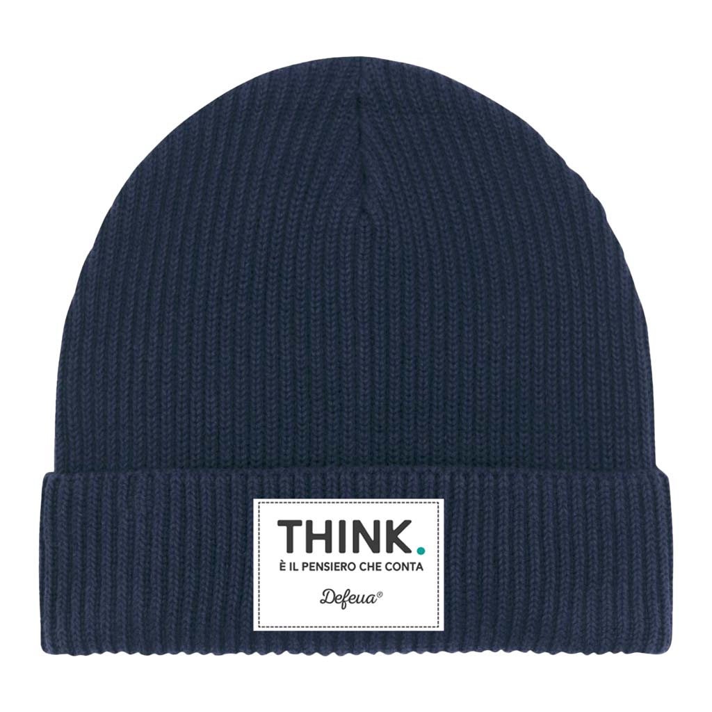 Defeua® THINK beanie pescatore, berretto in cotone biologico - French Navy
