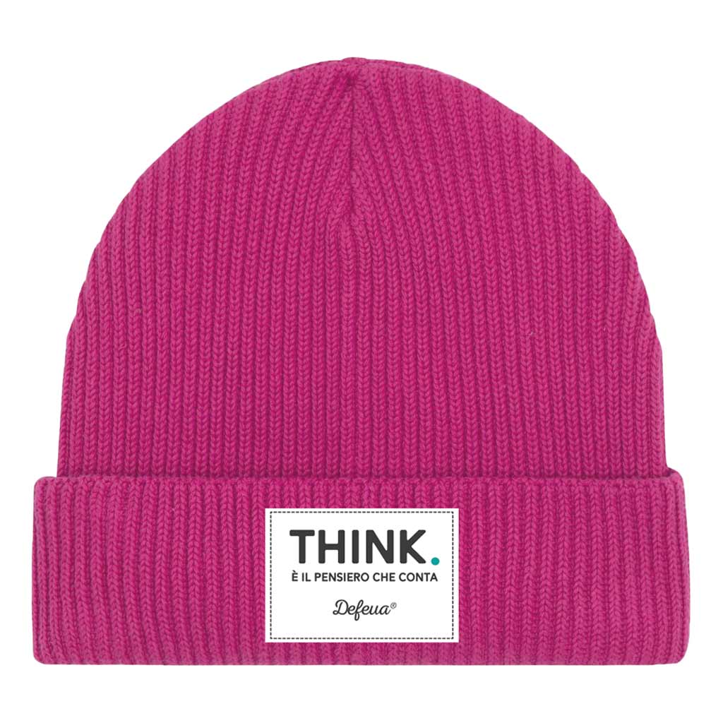 Defeua® THINK beanie pescatore, berretto in cotone biologico - Orchidea