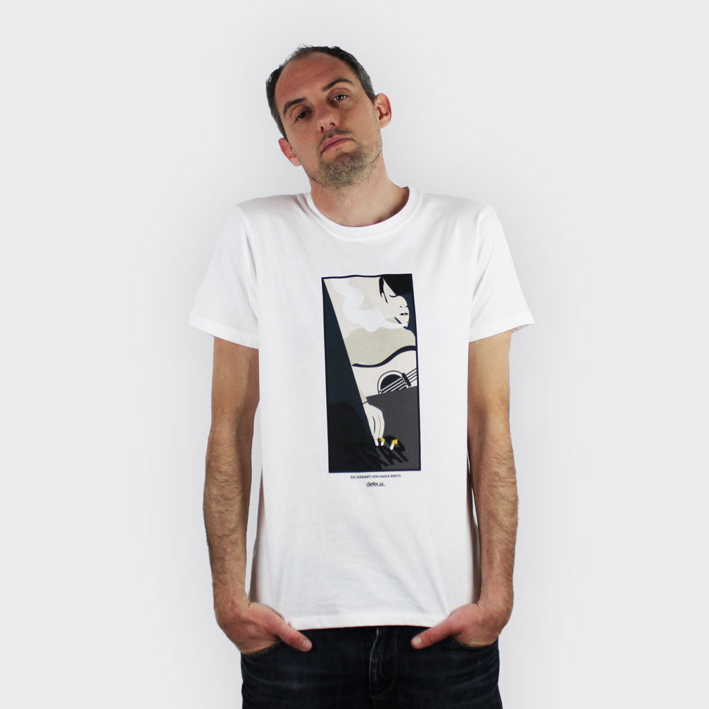 Defeua® IT'S A TRAP t-shirt Fabrizio De Andrè vs Musica Trap