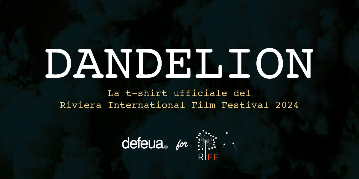 Scopri DANDELION la t-shirt ufficiale del Riviera International Film Festival