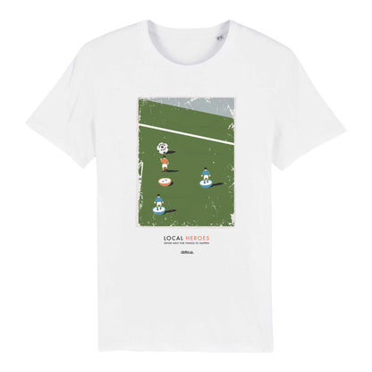 Defeua® LOCAL HEROES T-shirt Subbuteo calcio-100% cotone biologico